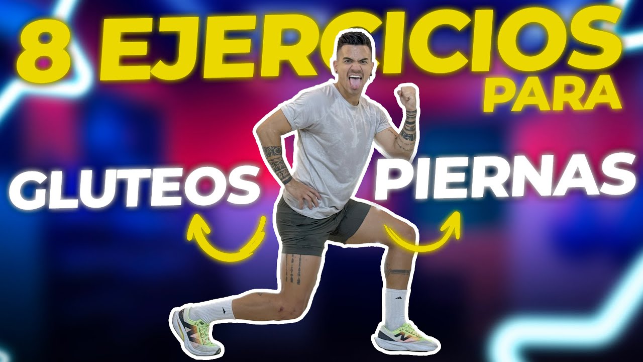 8 EJERCICIOS para Tonifica PIERNAS y GLUTEOS en Solo 20 Min ¡Entrena en Casa! 🍑