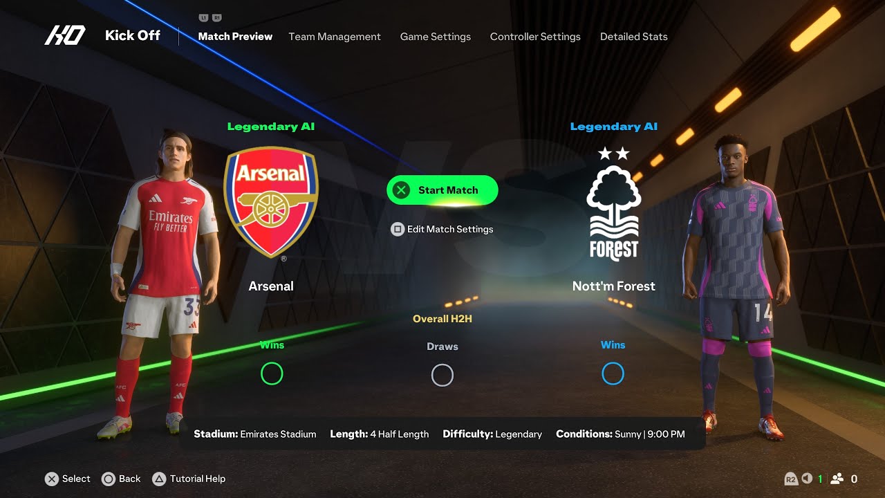 EA SPORTS 2025 (PS5 SLİM UHD) PREMİER LEAGUE 3. WEEK ARSENAL-NOTTINGHAM FOREST GAMEPLAY