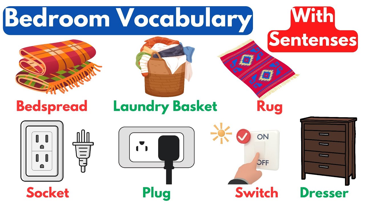 Bedroom Vocabulary | Bedroom Vocabulary in English | English Vocabulary | Listen and Practice