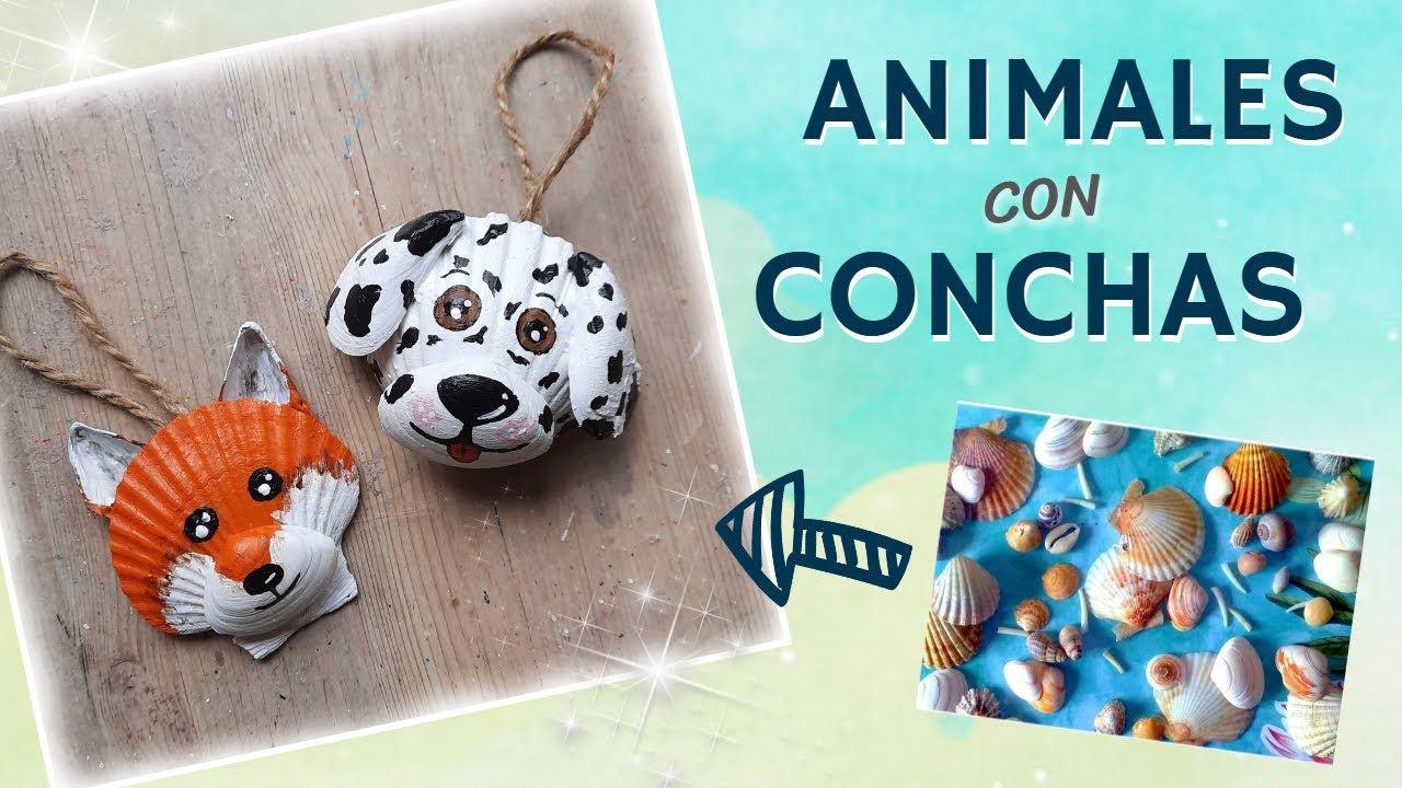 MANUALIDADES CON CONCHAS. ANIMALES | Paso a paso