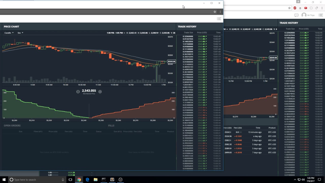 Coinbase GDAX FatFinger Trade