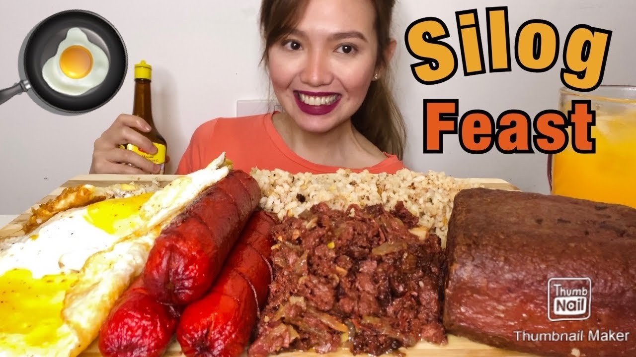 PINOY ALMUSAL MUKBANG || Hotsilog | Cornsilog | Spamsilog II SILOG FEAST
