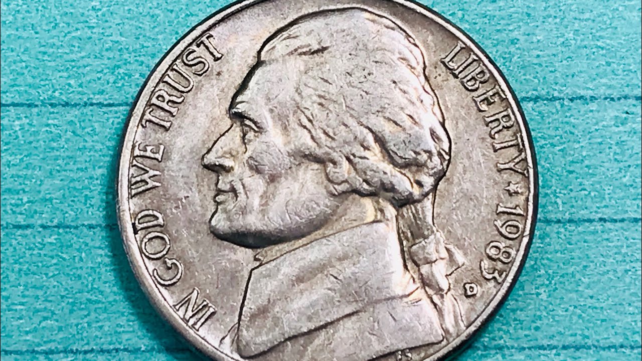 US 1983 Jefferson Nickel Worth $5,000 - Look For The Steps - United States Coin