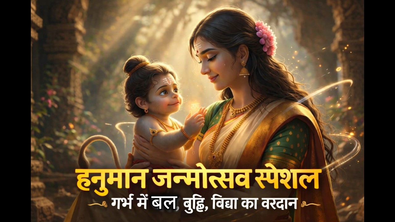 अंजनीपुत्र हनुमान की गर्भ कथा | मां अंजना और गर्भ में हनुमान की दिव्य कहानी | Garbh Sanskar