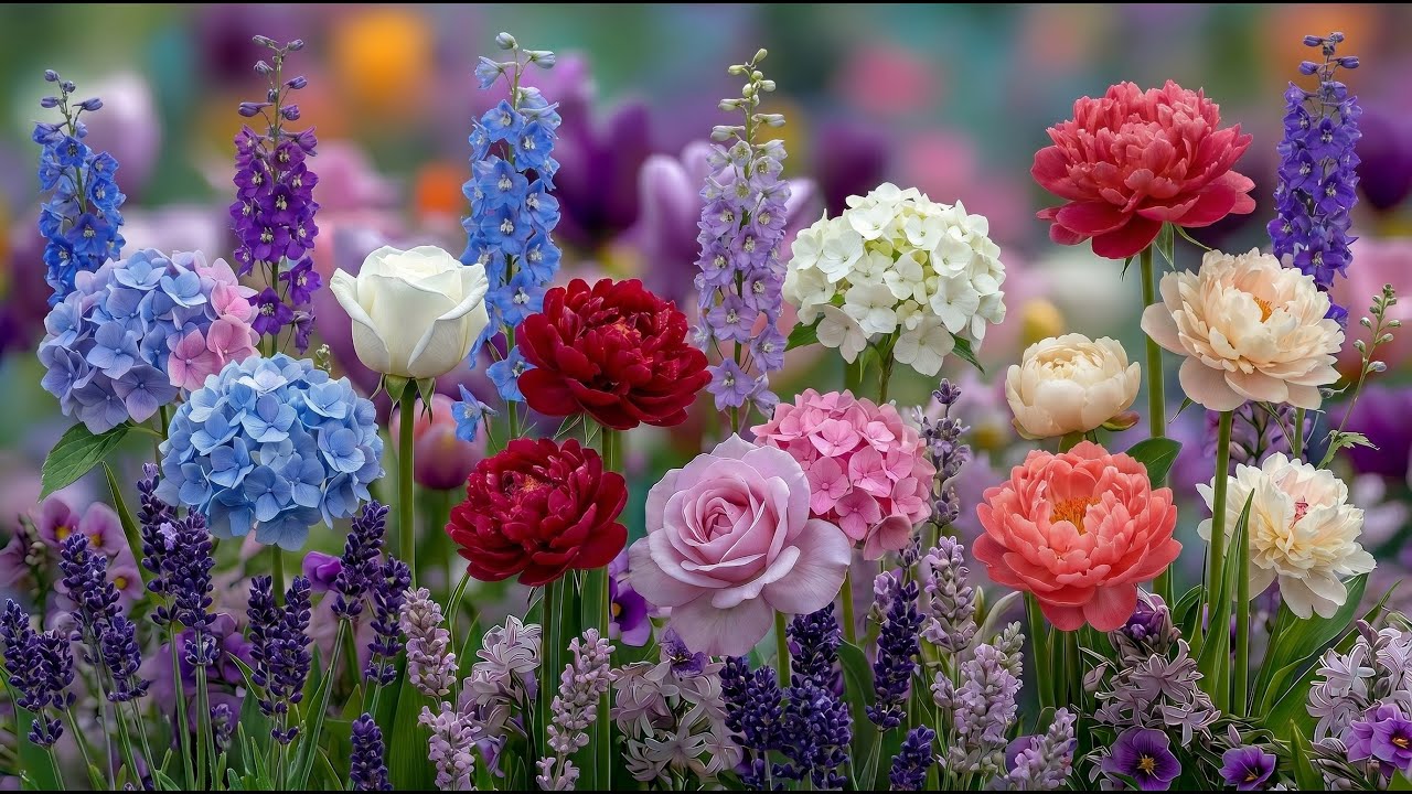 🌸Цветущие цветы. Замедленная съемка |Спокойная музыка для снятия стресса и эмоционального исцеления
