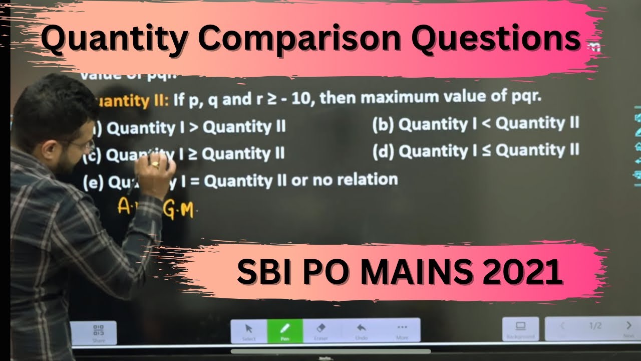 Quantity Comparison Questions asked in SBI PO Mains 2021 |  Maths by Sumit Sir