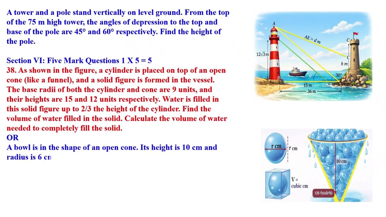CLASS 10 PRACTICE  QUESTION PAPER MATHS