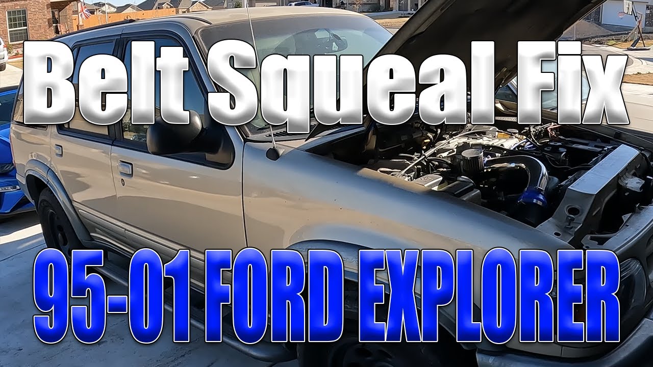 How-To: 1995 - 2001 Ford Explorer 5.0L Replace Serpentine Belt and Pulleys... Squeal Fix!