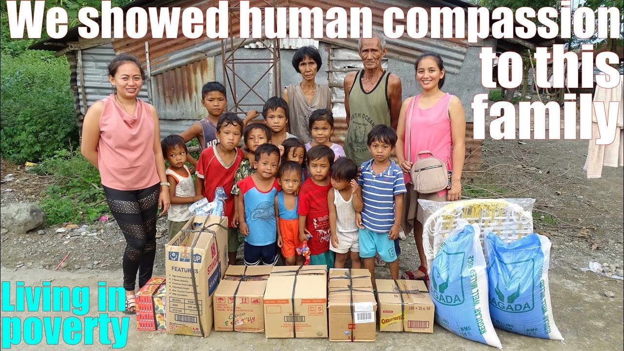 We Gave Food to This Starving Family in the Philippines. Hungry Filipino Children in the Province