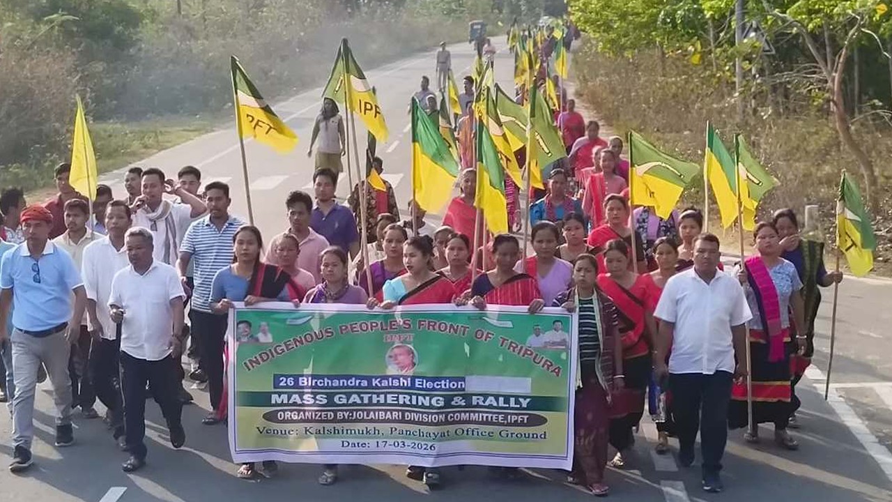Youth IPFT ni Luwajijakma bai Santirbazar Amchaio Khlaijakha Kaisa Lahar kuthum Panda