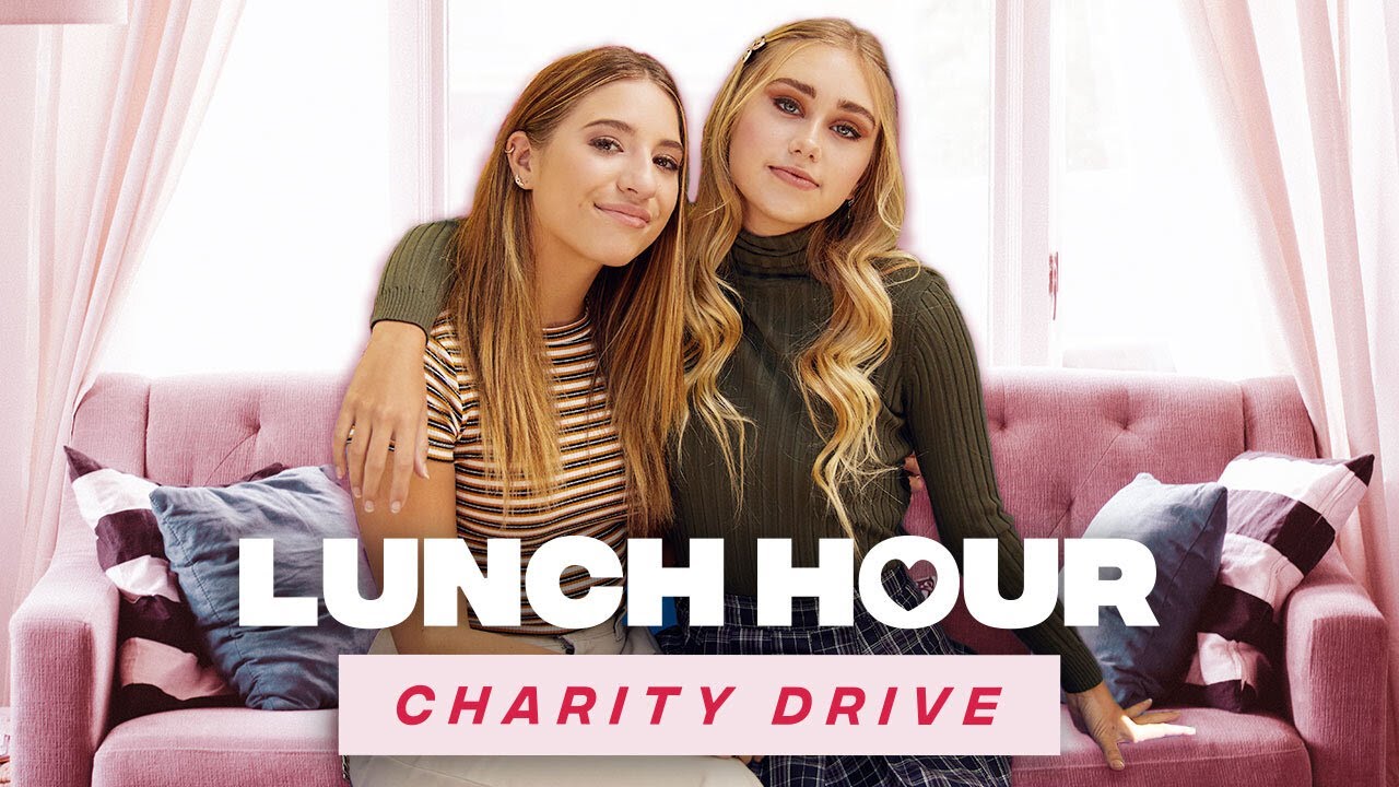 EMILY SKINNER & KENZIE ZIEGLER | Lunch Hour Charity Drive | Brat TV