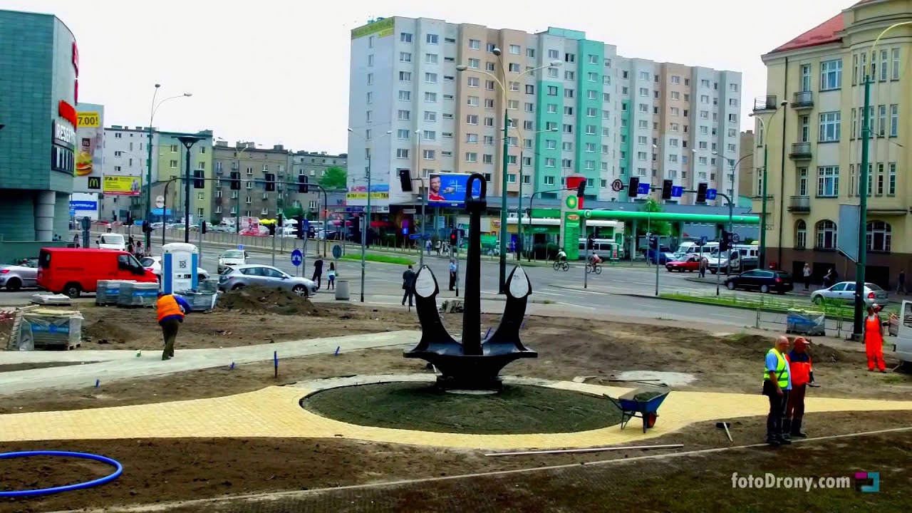 Kotwica w Sosnowcu, ul. Warszawska - fotodrony.com