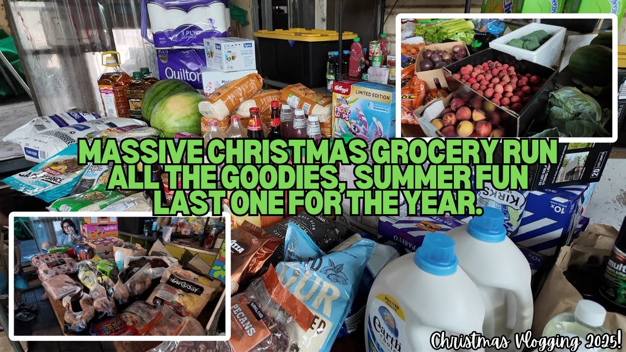 Last monthly Grocery Run of the year! A bit of a decadent Christmas Haul! - Vlogmas 2025
