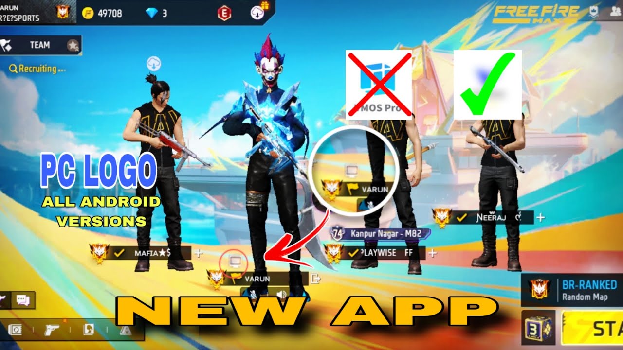 New app pc logoin mobile with all android version and play big youtubers 100% working tric #freefire