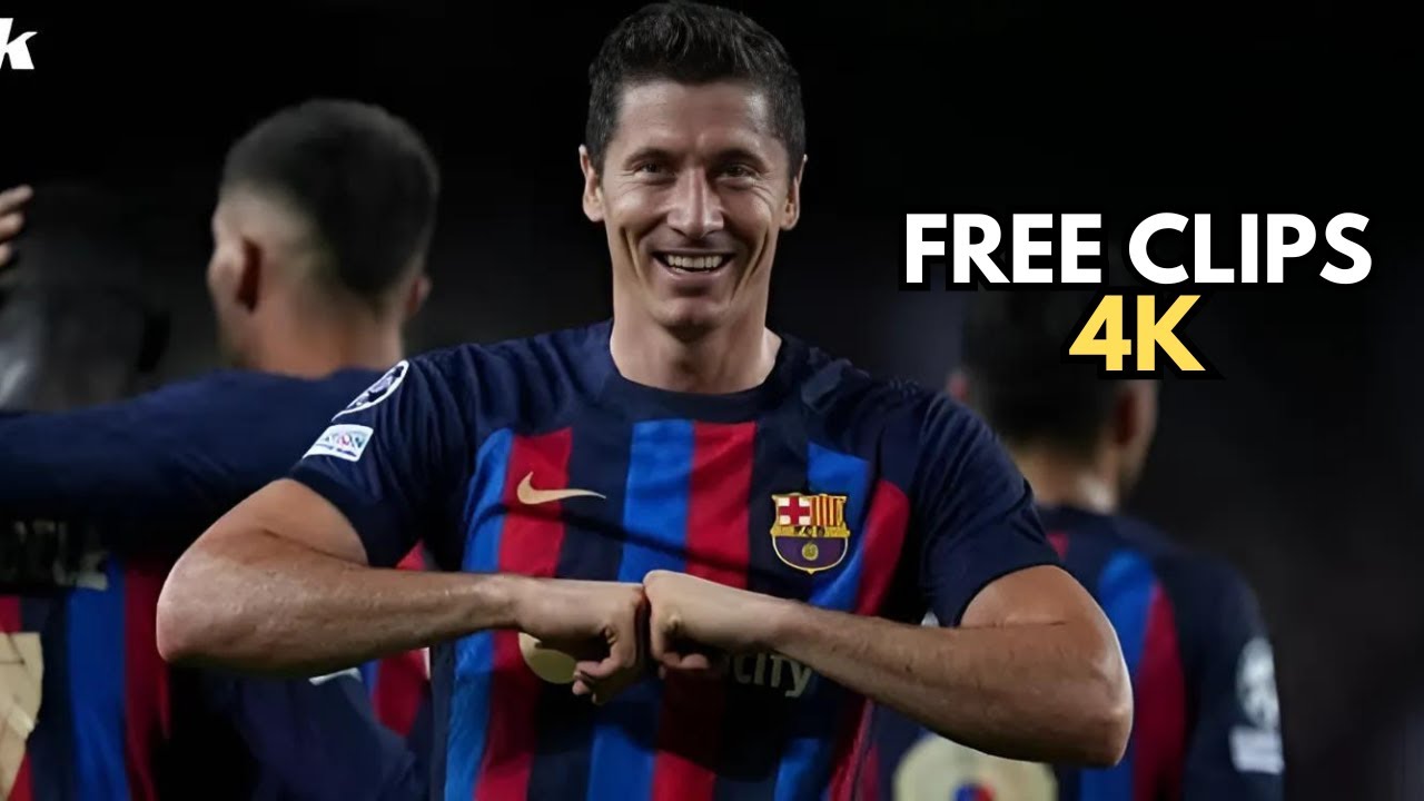 Robert Lewandowski Best Barcelona Free Clips For Edits ~ No Watermark Scene Pack ~ {1080p}