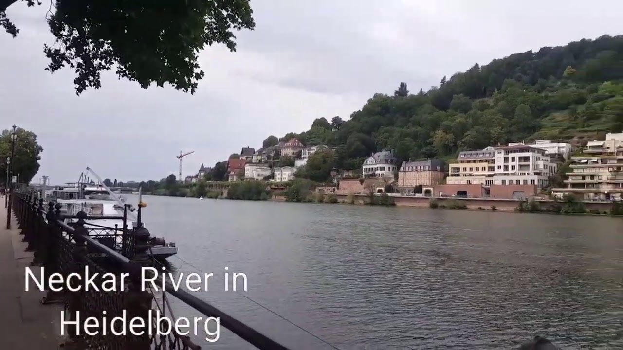 Neckar River in Heidelberg Germany