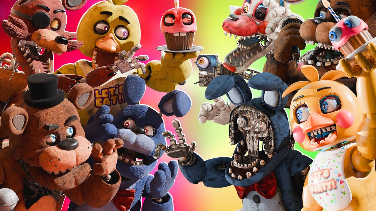 [SFM FNaF] FNaF 1 Movie VS FNaF 2 Movie Animatronics