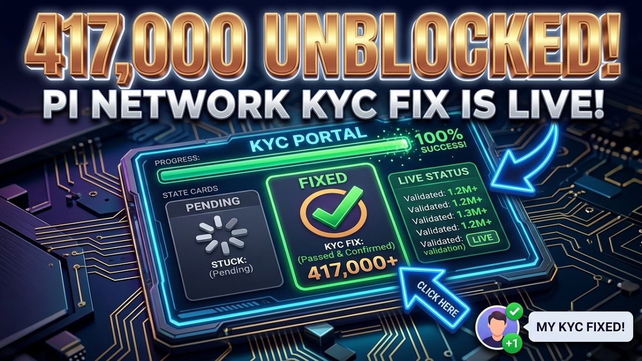 PI NETWORK UPDATE: KYC FIX & MAINNET MIGRATION &mdash; 417K ACCOUNTS UNBLOCKED?