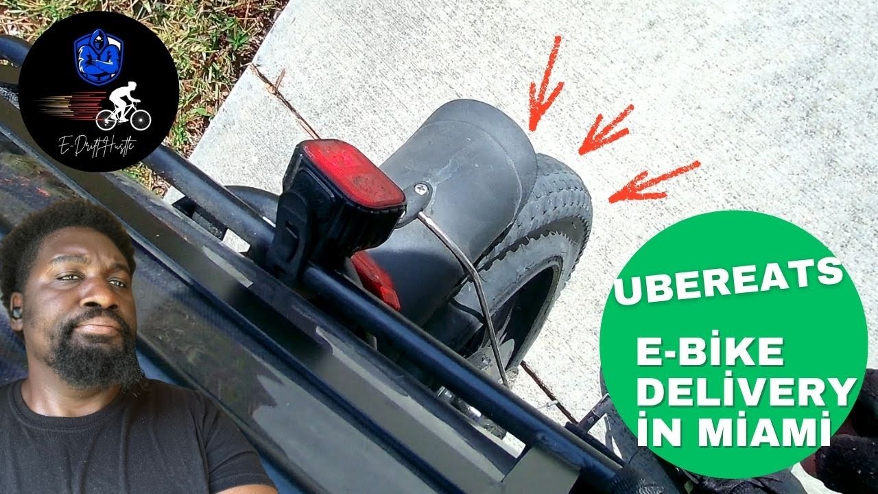 Delivering UberEATS Miami streets on an E-bike