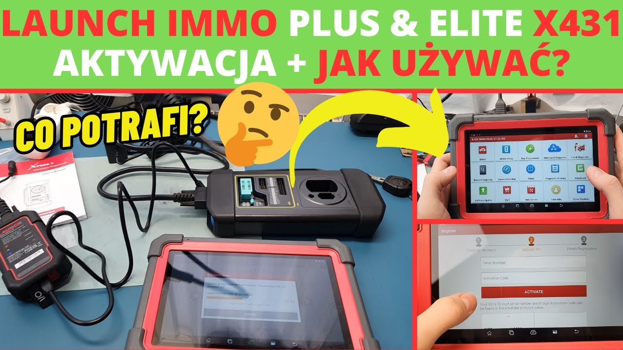 LAUNCH IMMO PLUS - co potrafi, jak podłączyć, jak aktywować? Szybka aktywacja i przegląd funkcji :)