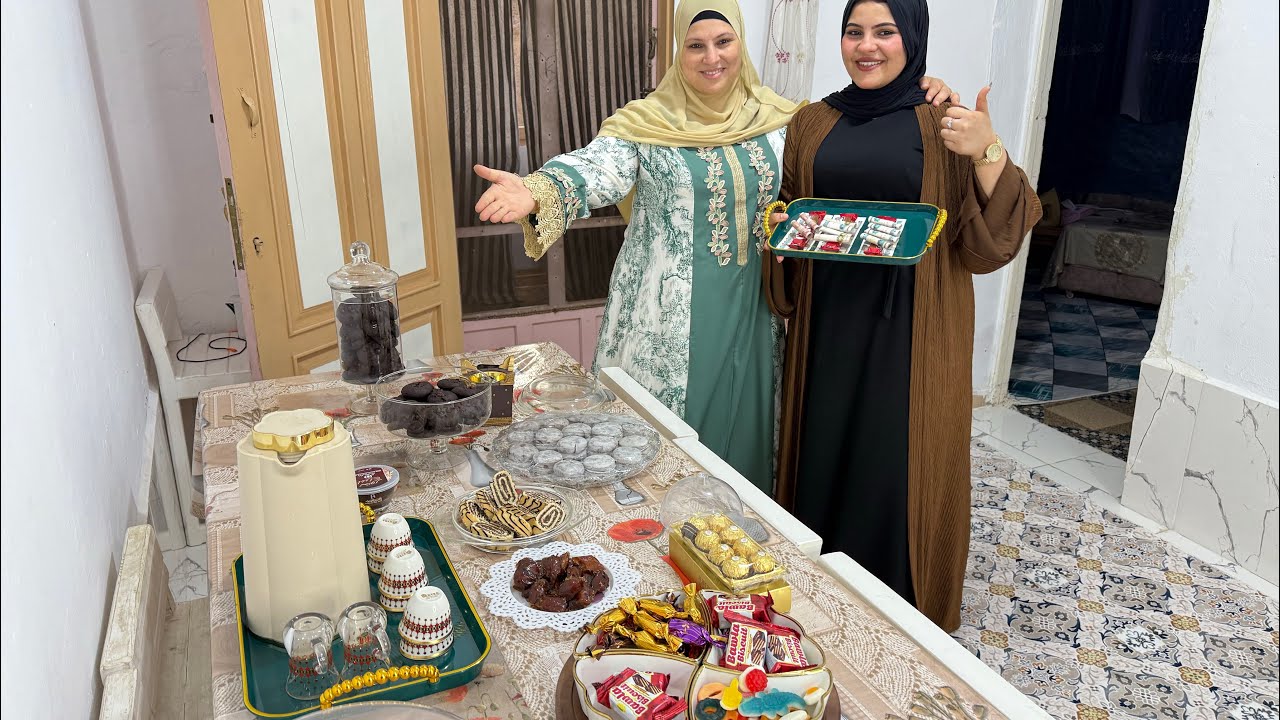 عيشو معنا أنا وعايلتي تجهيزات وعادت صباح  عيد الأضحى 🐑 المبارك جو 🏠 بيتي