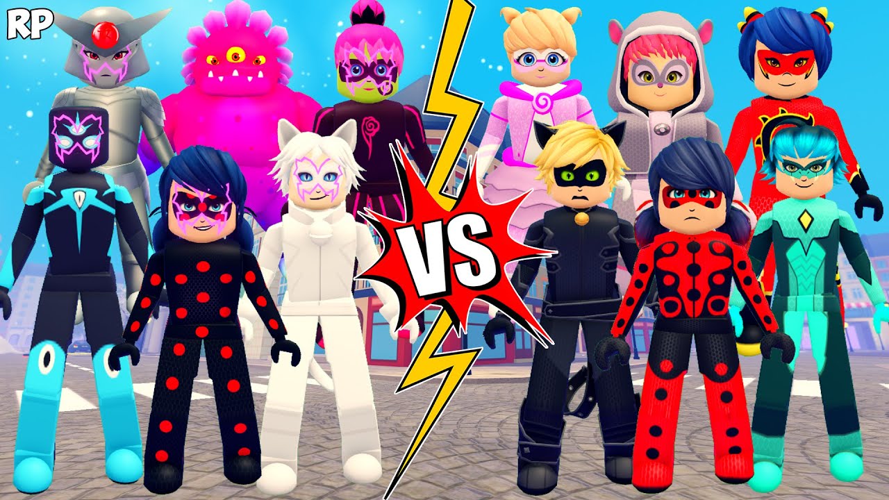 AKUMATIZED VS ORIGINAL TRANSFORMATION (COMPARISON) NO MIRACULOUS RP - MIRACULOUS ROBLOX!