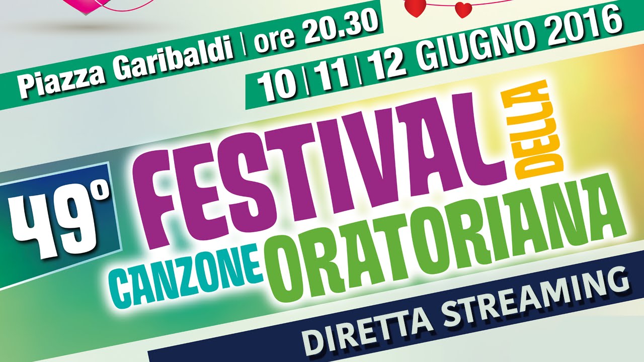 49° FESTIVAL DELLA CANZONE ORATORIANA - Santeramo in Colle - 1°Serata
