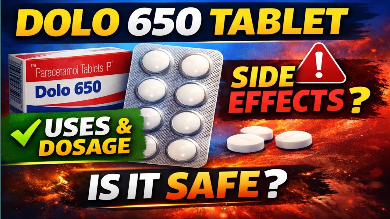 📌Dolo 650 Tablet Uses, Dosage, Side Effects & Safety | Paracetamol 650