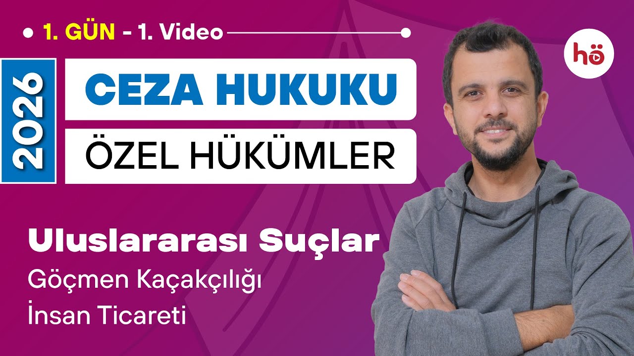 1) Ceza Hukuku Özel Hükümler -  Uluslararası Suçlar - Soykırım - İnsanlığa Karşı Suç