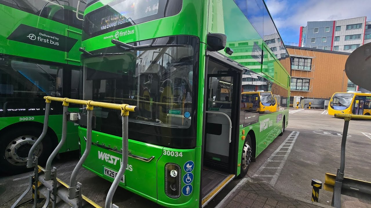 Brand New: First Bus Bristol Yutong U11DD 30034 YK25 OKA Route X4