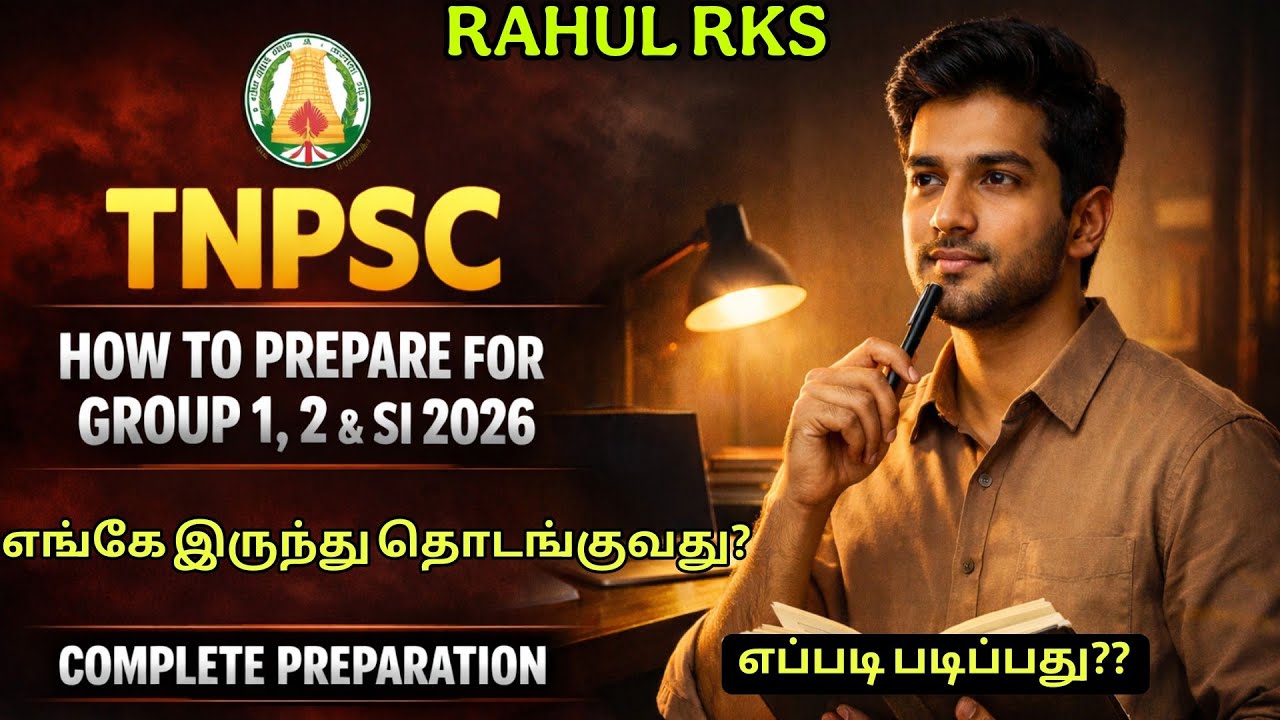 HOW TO PREPARE FOR TNPSC GROUP 1,2 2026? HOW TO PREPARE FOR TNUSRB SI 2026