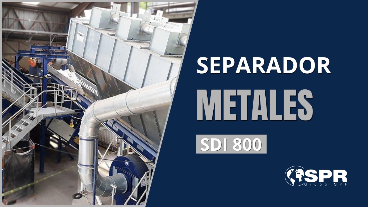 Separador Densimétrico SDi 800 Separación Metales (Latas Aluminio) de Plástico Ligero