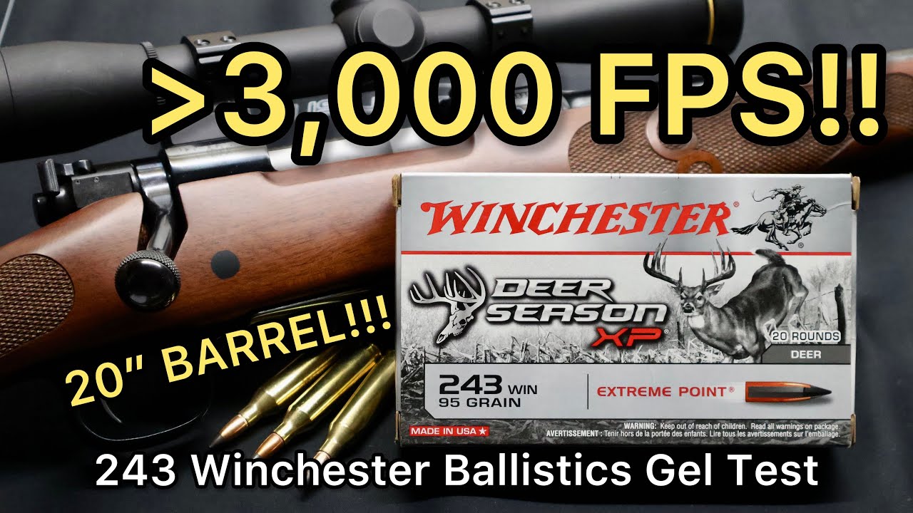 MACH 2.7!! Тест патронов 243 Winchester Deer Season XP 95gr