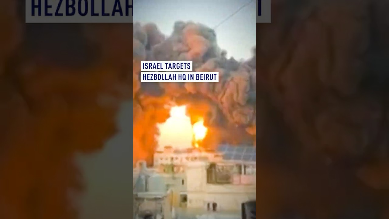 Israel targets Hezbollah HQ in Beirut
