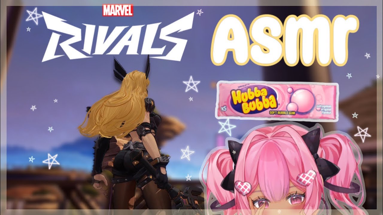 Marvel Rivals ASMR 💗Gum chewing, Whispers and Keyboard sounds ┊Practicing with Magik and Storm┊