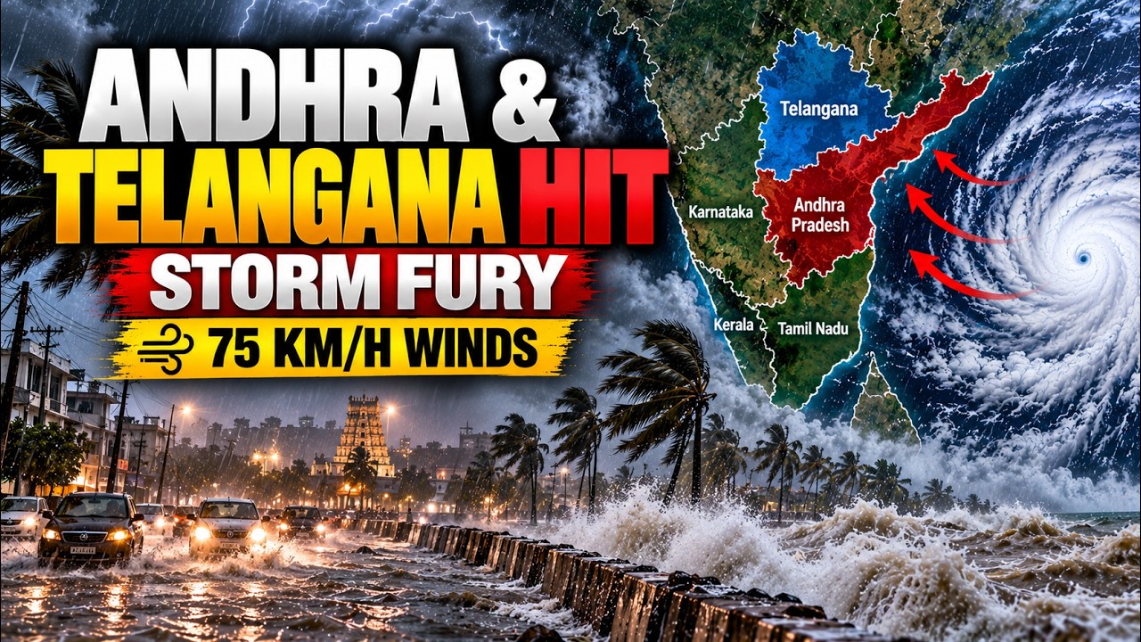 Andhra Pradesh, Telangana Floods: 75 KM/H Winds, Extreme Rain Trigger Chaos | India
