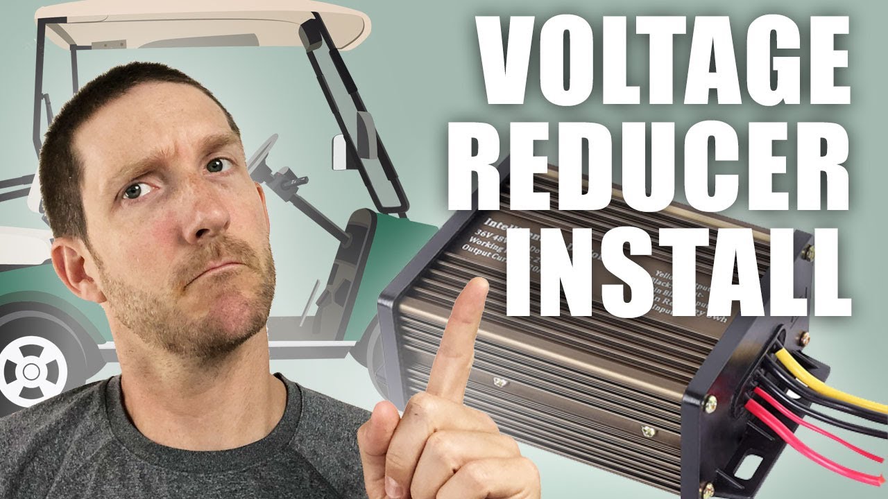 Voltage Reducer Installation for 48v Golf Carts with Keyswitch | ProChaser 20a Tutorial (48v to 12v)