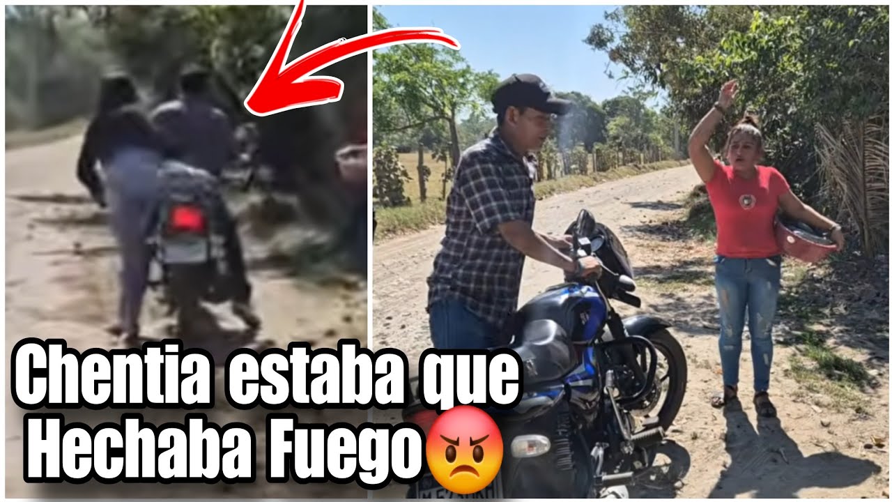 Chentia como la gran pvt4 se puso al ver a Ingrid y Trucha en la Moto 🤬