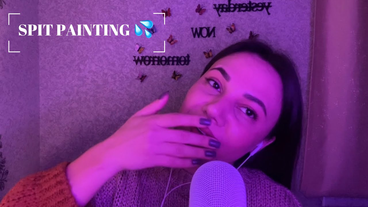 Spit painting your face 💦 | Hsy ASMR | ASMR Azerbaijan 🇦🇿