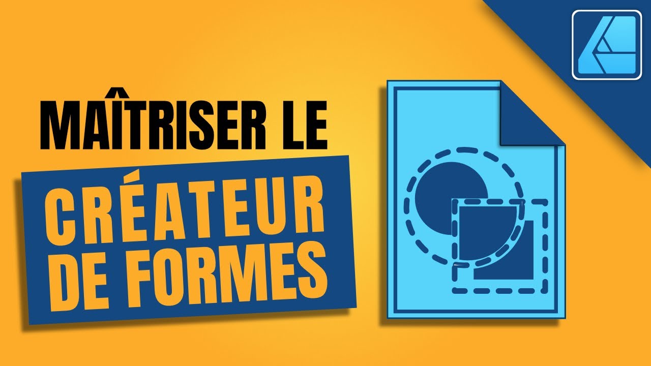 Comment utiliser le créateur de forme  Affinity Designer ?