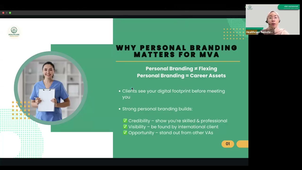 RemoteCare Talk 3 : Make Clients Remember You (Personal Branding Strategies for MVA)