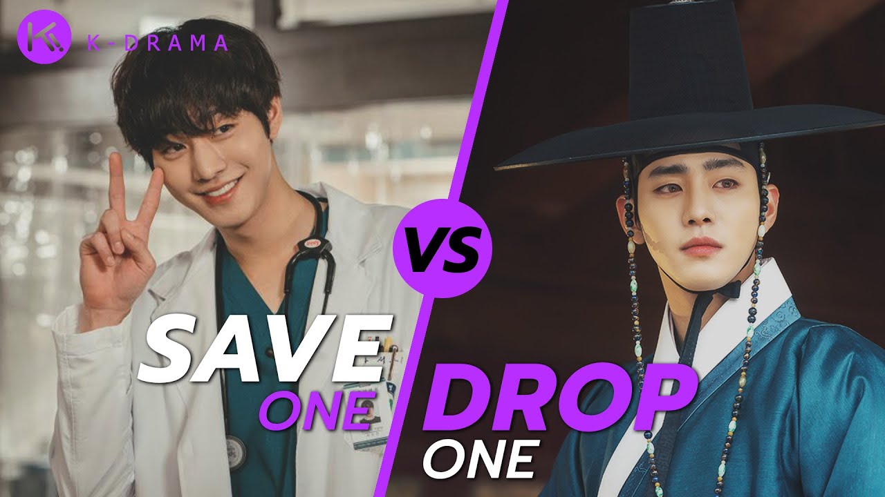 KDRAMA GAME l SAVE ONE , DROP ONE  PERIOD DRAMA  LOOK VS PRESENT DRAMA LOOK  OF KOREAN ACTORS