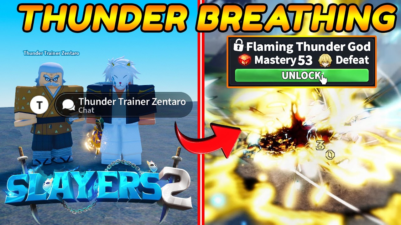 How to Get and Complete THUNDER BREATHING Mastery in SLAYERS 2 | FULL GUIDE!