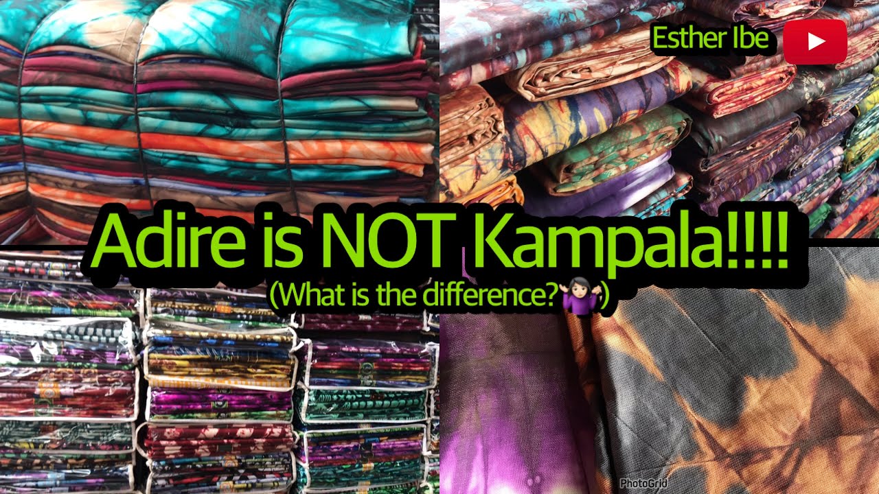 DIFFERENCE BETWEEN ADIRE AND KAMPALA/How it is packed and sold!#marketvlog #africanmarket #adire