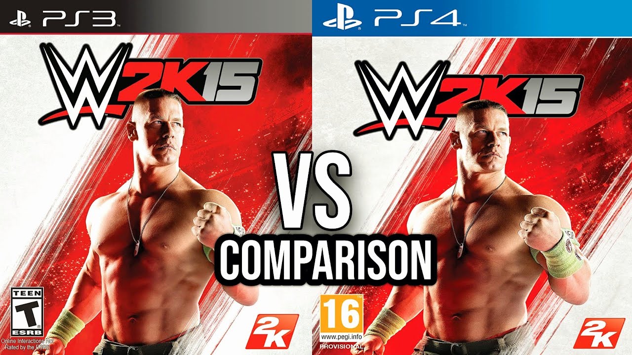 WWE 2K15 PS3 против PS4