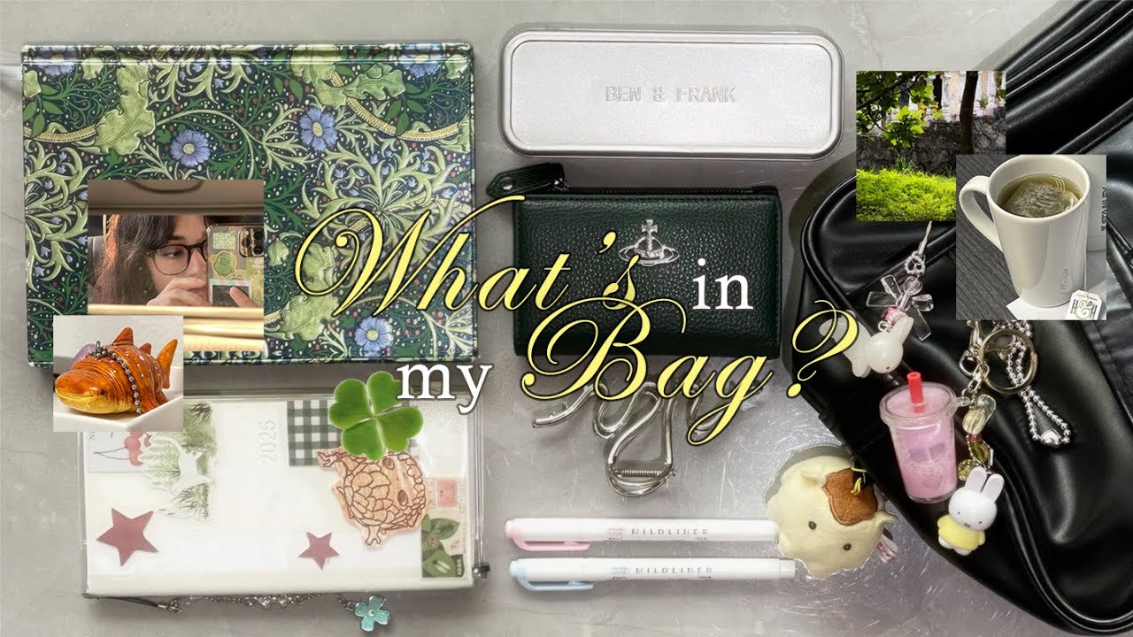 qué hay en mi bolsa diaria y de trabajo? + vlog semanal જ⁀➴ ⋆˙⟡  | vlog diaries