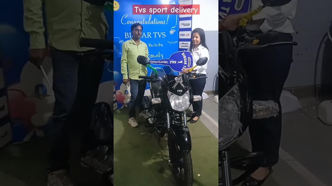 Delivery of Tvs Sport Bike😄😄#shorts #shortsfeed #youtubeshorts #tvssport