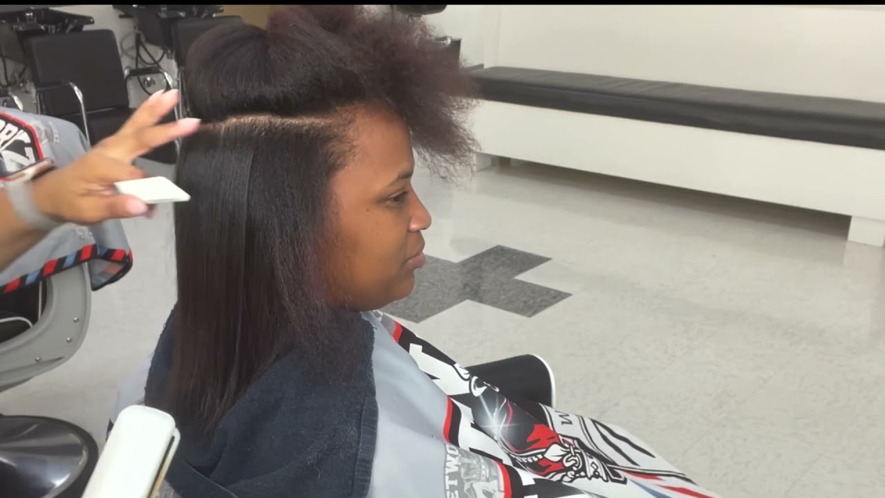Using blow dryer comb attachment…same results??