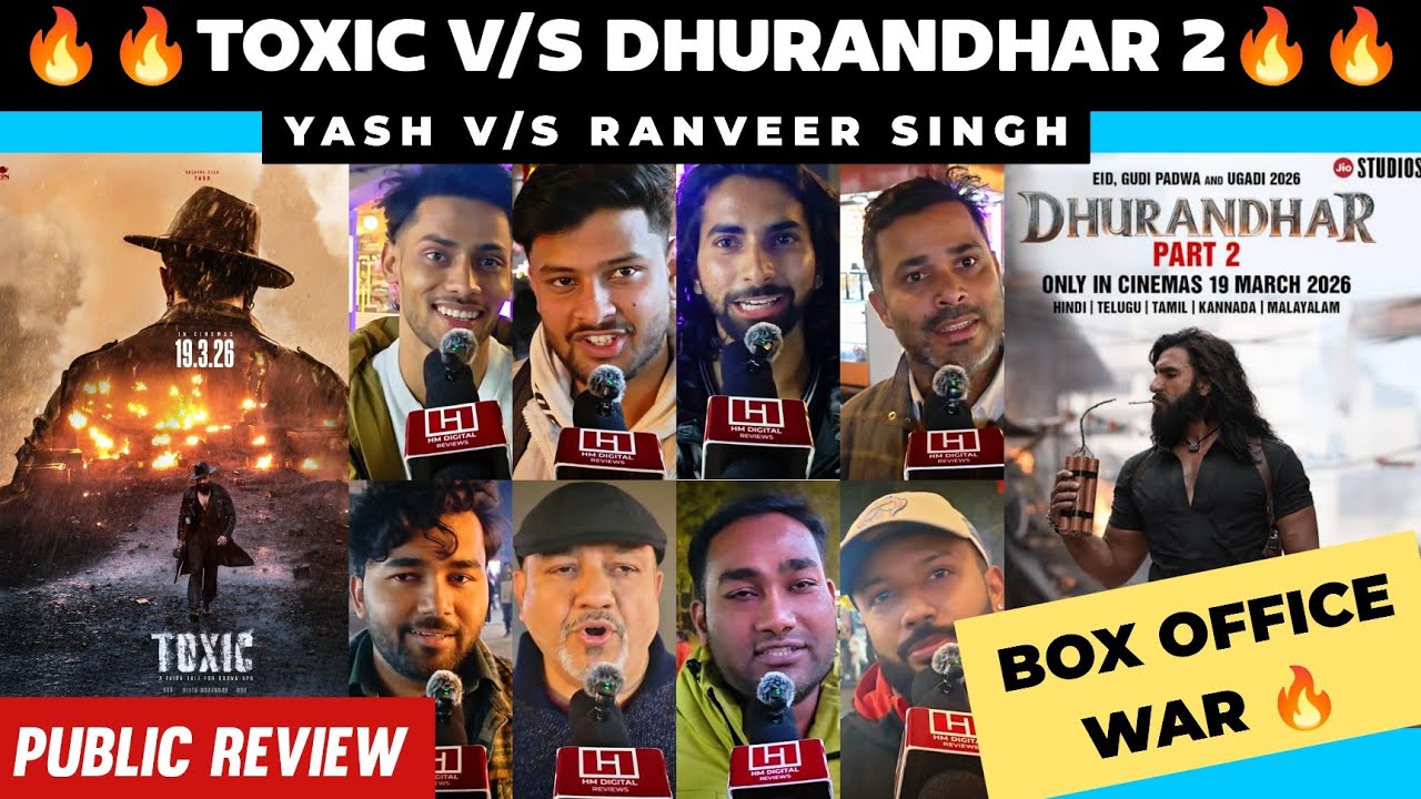 Toxic V/S Dhurandhar 2 | Public Review | Yash V/S Ranveer Singh | BIGGEST BOX OFFICE CLASH | Raya 🔥