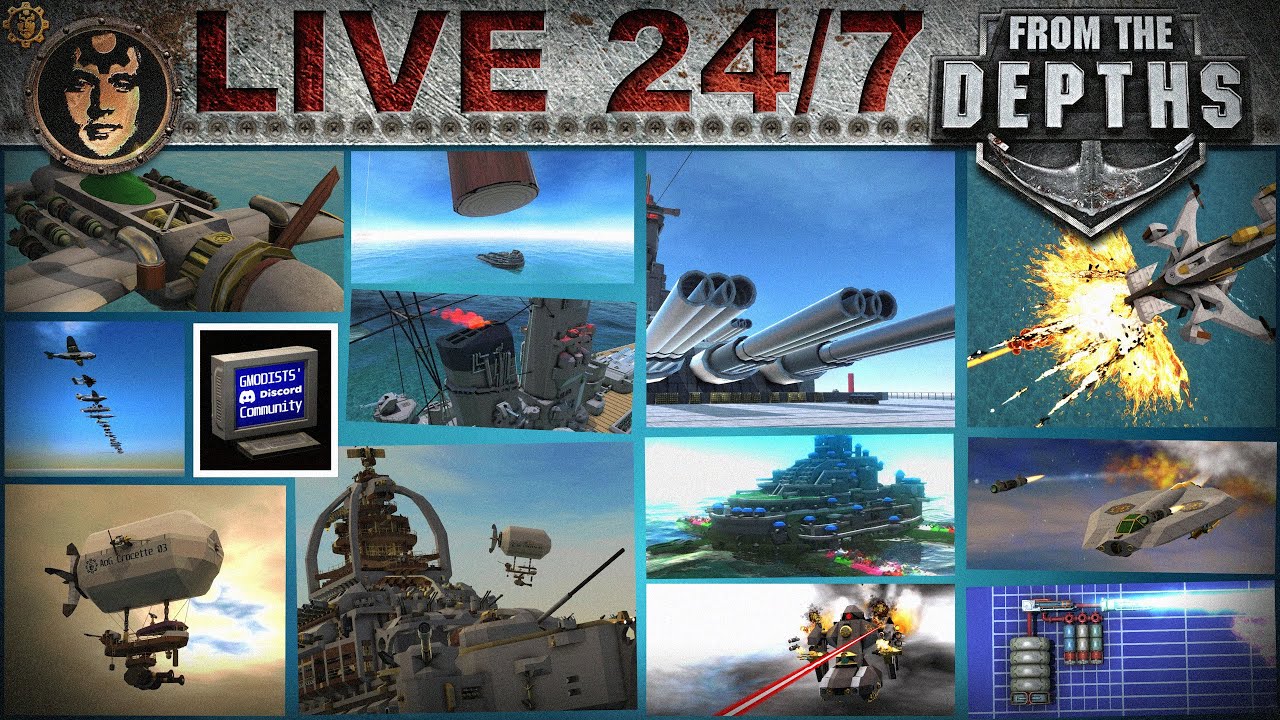 Battles / Builds / Tutorials / Tournamnets / Challenges: ∞ From the Depths Infinity Stream